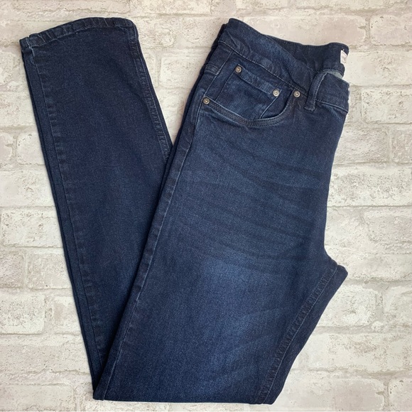 Cotton & Co Slim Fit Blue Jeans Dark Rinse Stretch EUC 32 - Picture 1 of 9